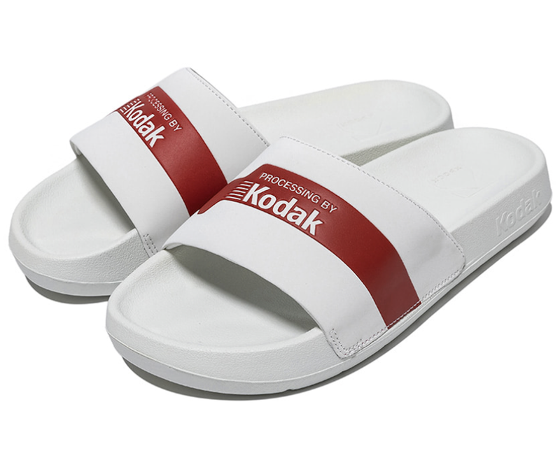 KODAK(コダック)の「プロセシングスライド【ホワイト/レッド】(シューズ)」