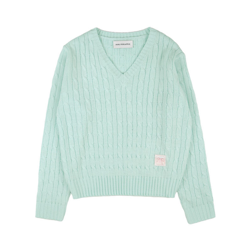 PINK PINEAPPLE(ピンクパイナップル)の「CLASSY V-NECK KNIT(Tops)」