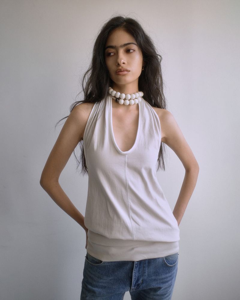 PORTERNA(ポルテナ)の「26SS★OPEN-BACK DRAPED HALTER TOP(Tops)」