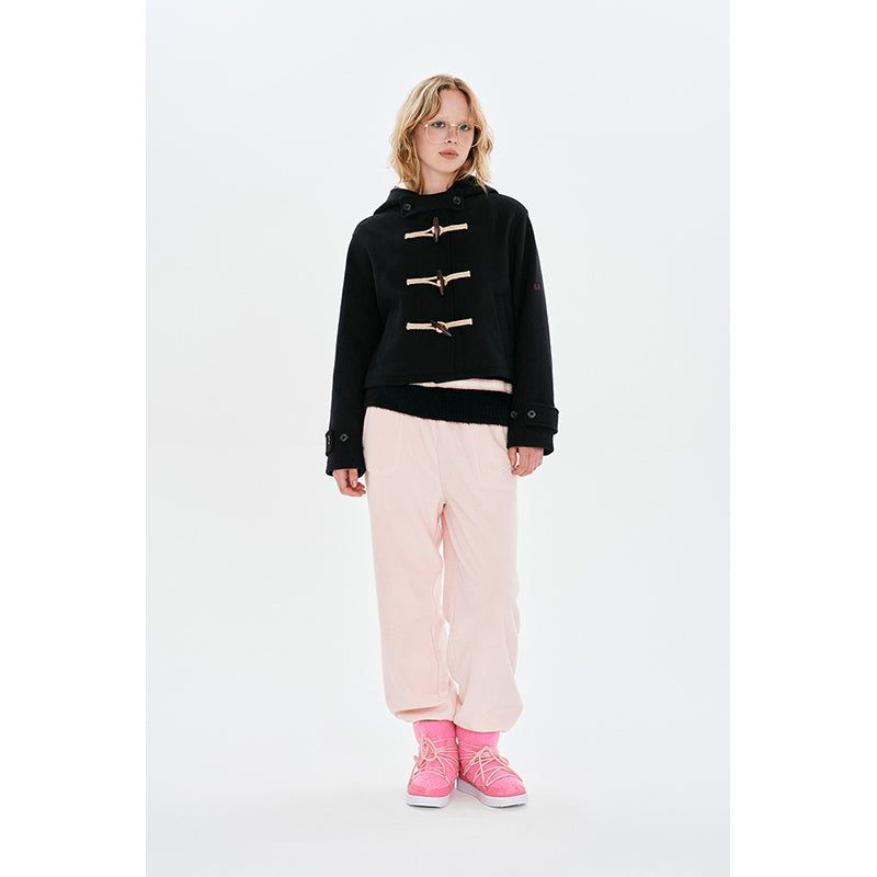 CHERRY HOODIE HALF DUFFLE COAT [NAVY]