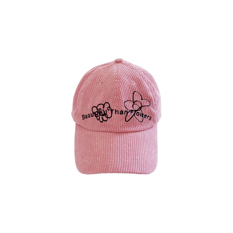 nought（ノウト）の「Beautiful Than Flowers Corduroy Cap / Pink（Hats）」