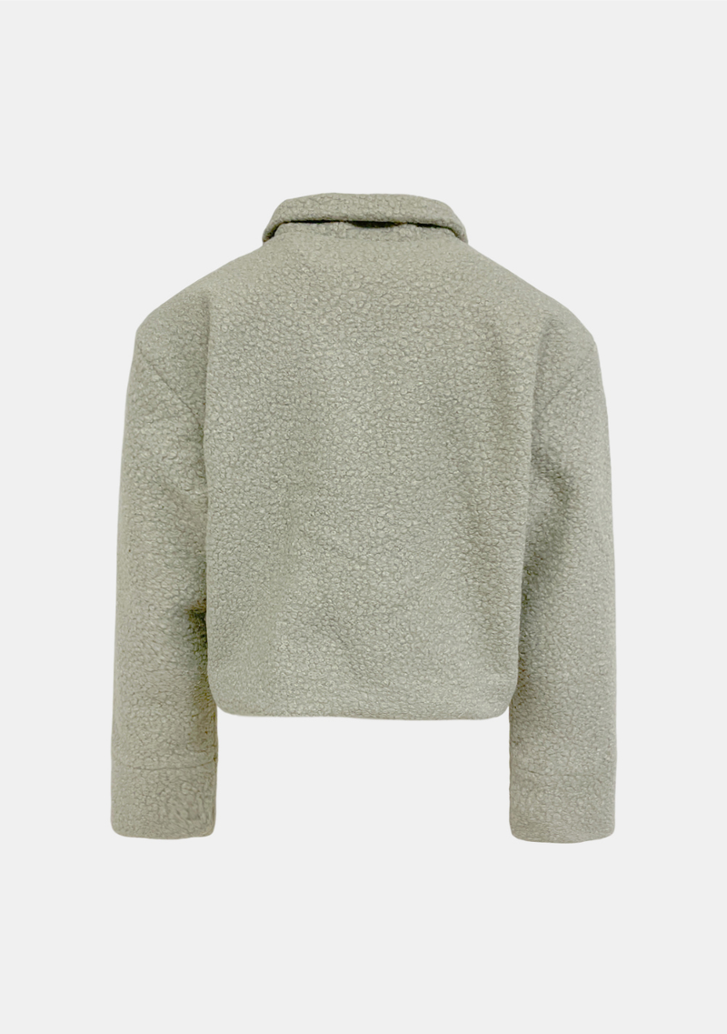 Moss Button Boa Jacket