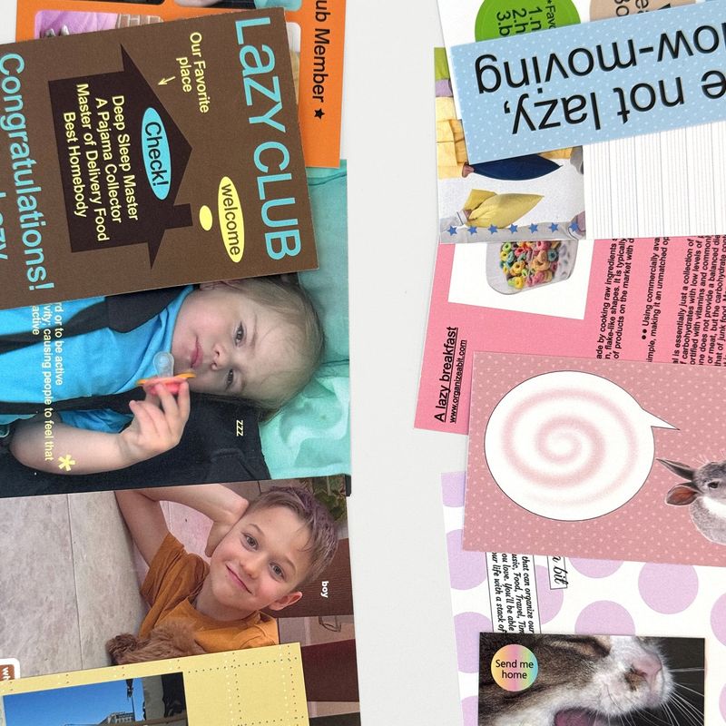 oab lazy pack / scrap sticker set