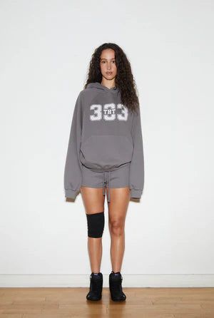 Sporty 333 hoodie - charcoal