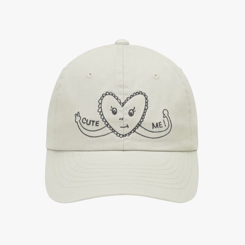 ROSSMOOR（ロスムーア）の「Cute heart cap _ivory gray（Hats）」