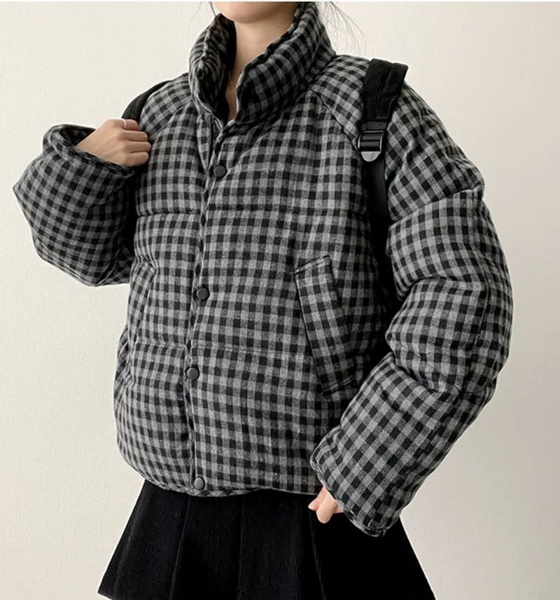 Youming Check Padded Jumper