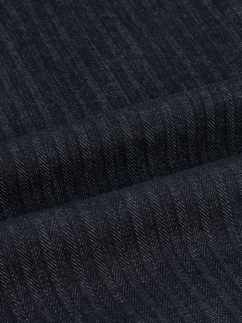 Herringbone shoulder denim jacket