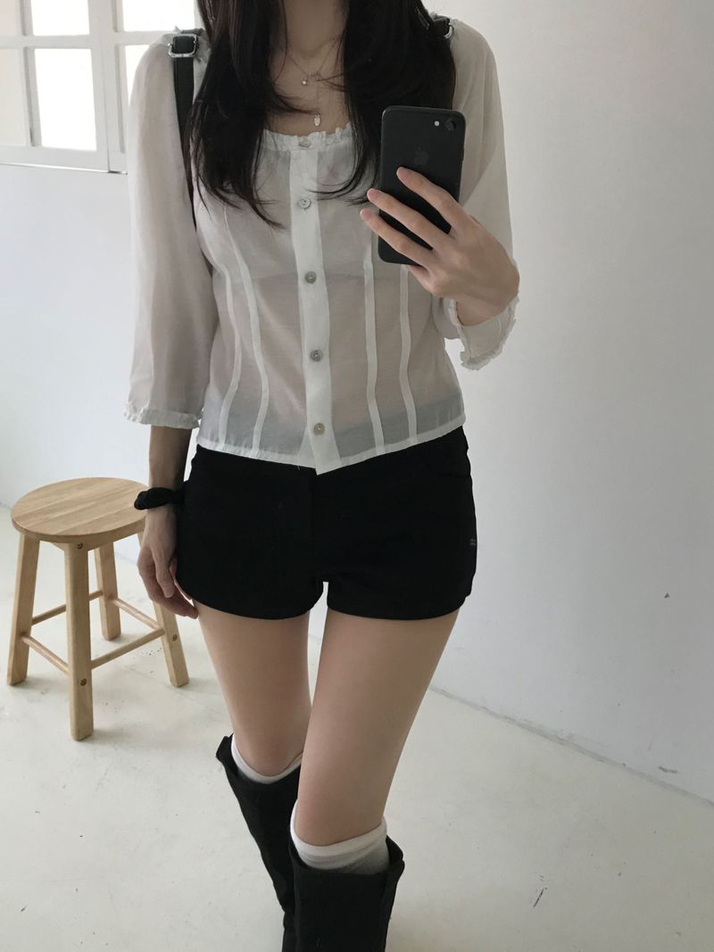Miel frill blouse (3 colors)