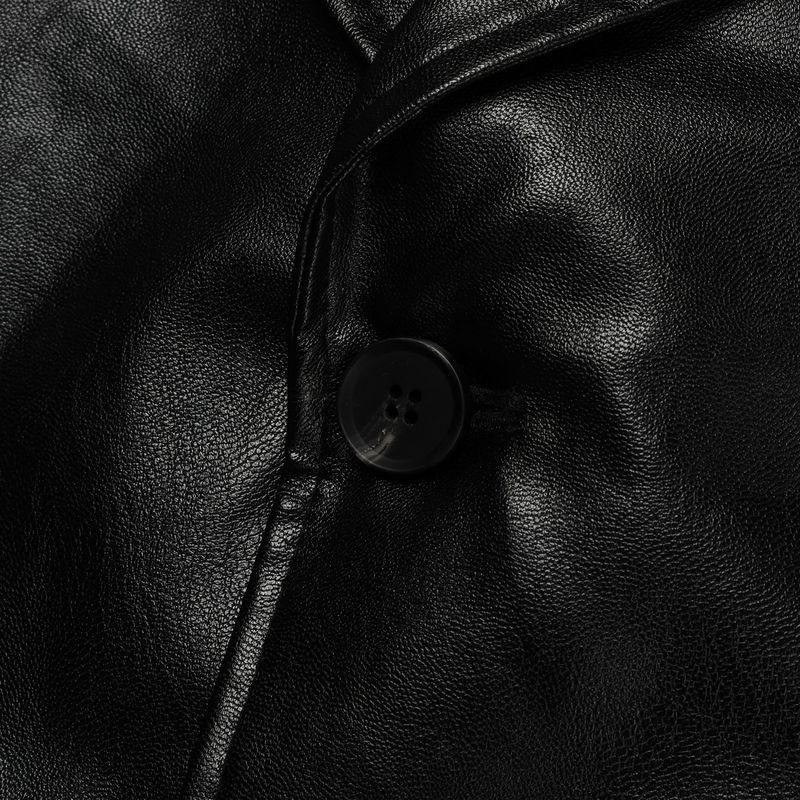 ENOC Box Oversized Fit Leather Jacket