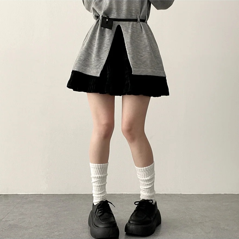 Ruffle Lace Miniskirt