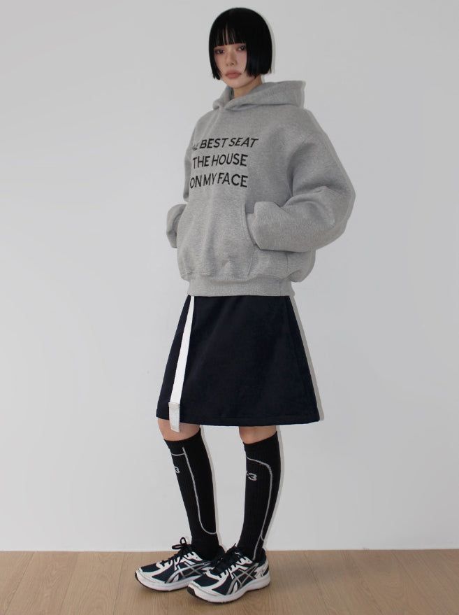 (Lining Brushed) HOUSE SOLID HOODIE