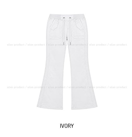 Leend Banding Bootcut Cotton Pants