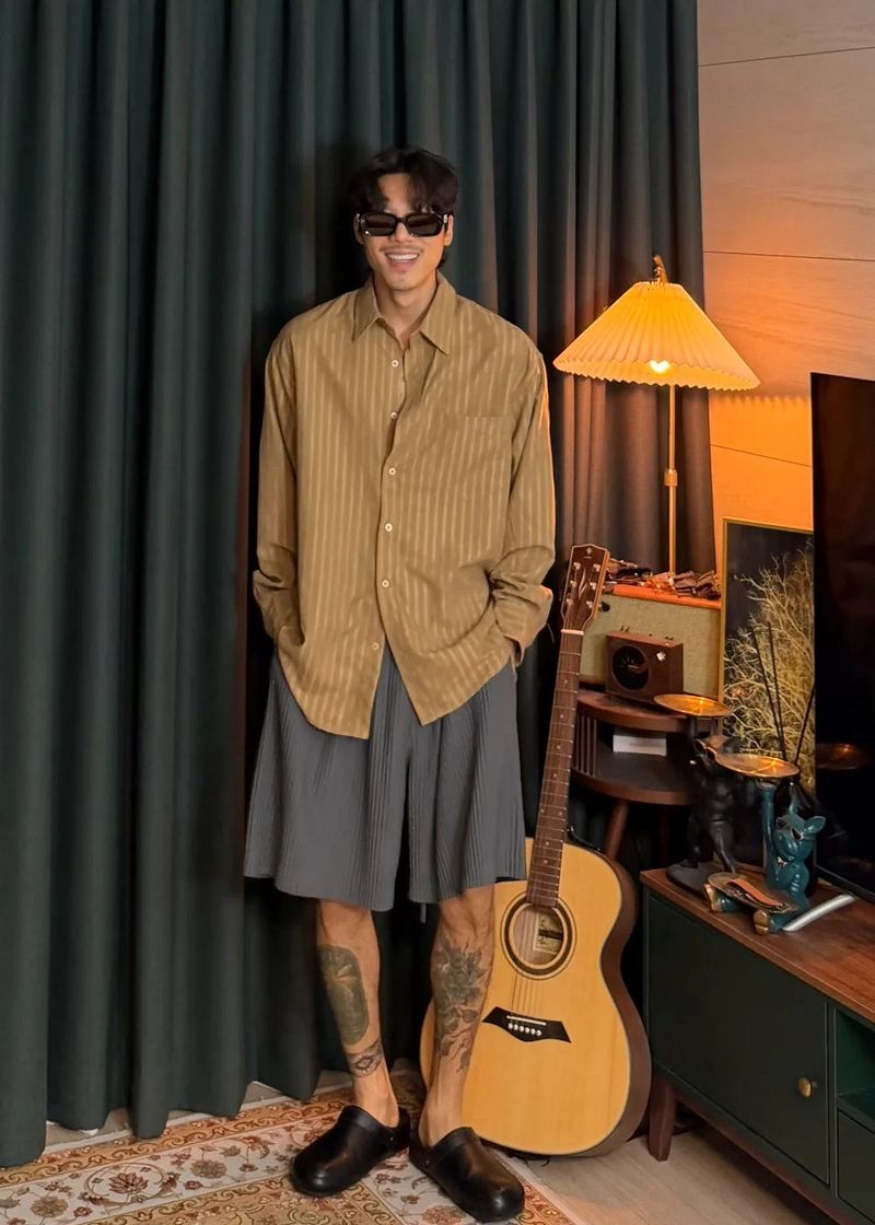 Suede Rangle Shirt 3COLOR