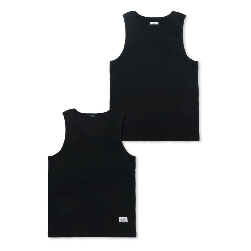 Muscle Fit STGM Logo Sleeveless Black / White