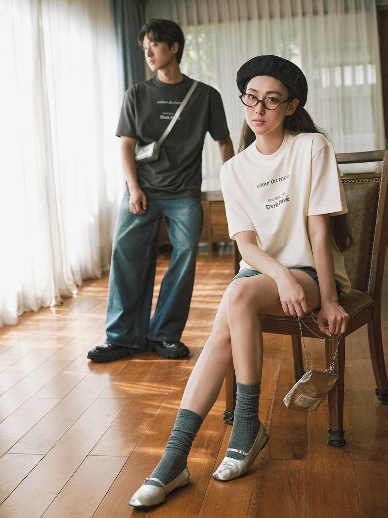 DVRK PRIVÉ WORLD TEE - GREY