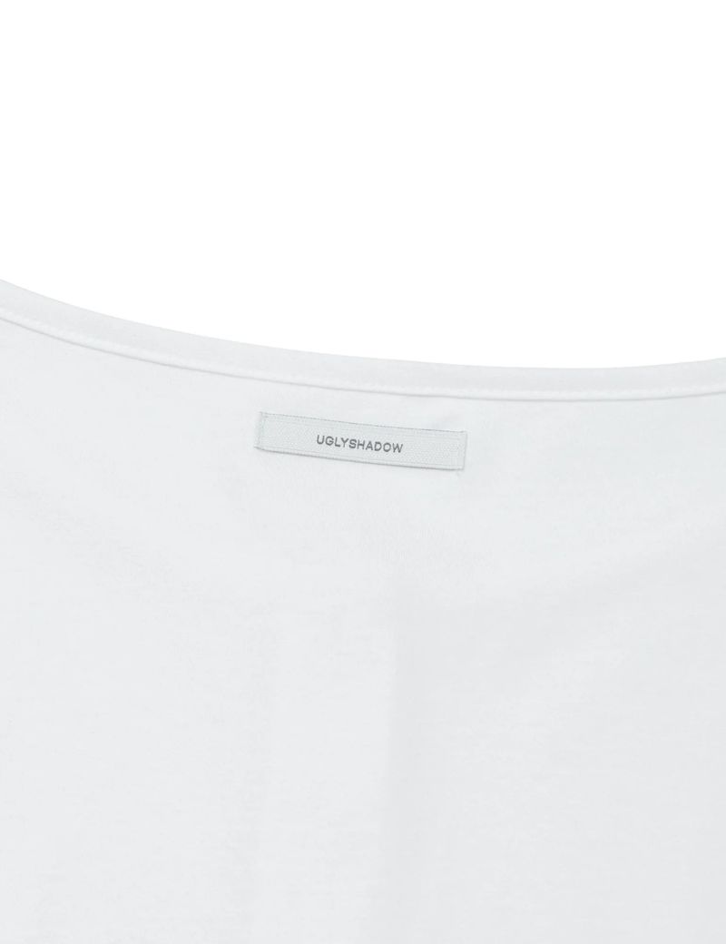 PLACKET RIBBED T-SHIRT(WHITE)
