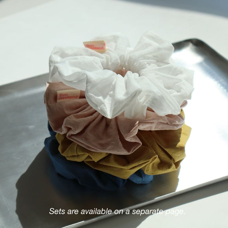 Sunny Dry Scrunchie (WHITE)
