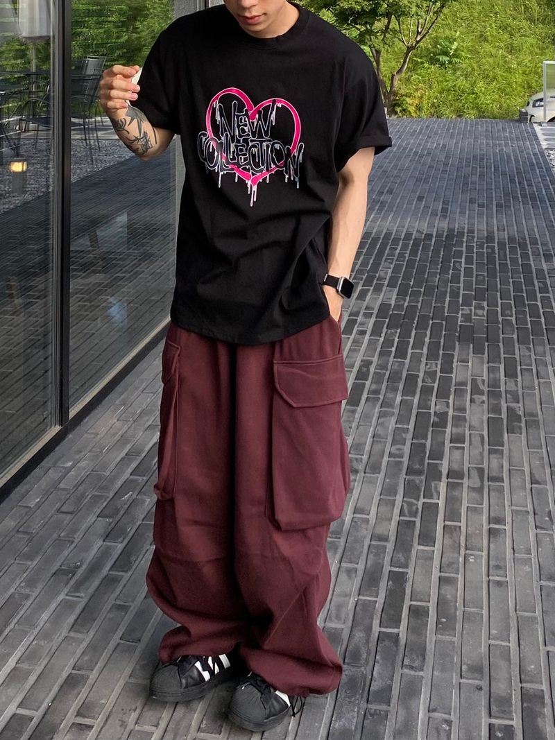 Happo Cargo Balloon Sweat pants 3C