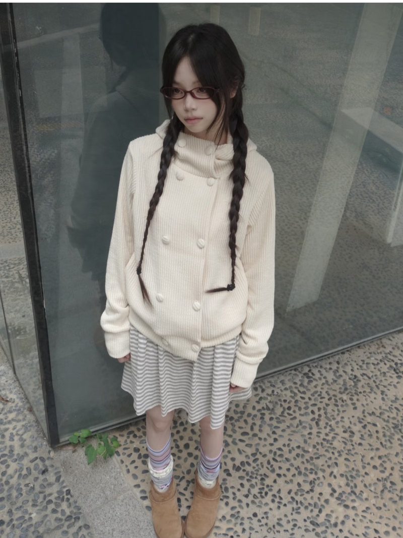 ダブルフードニット