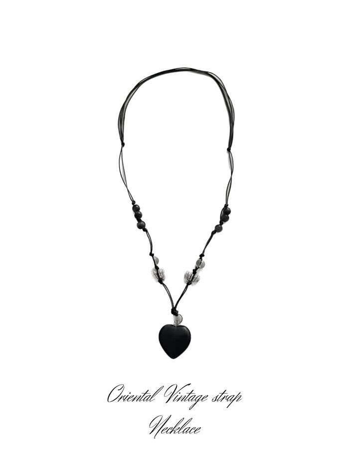 Oriental Vintage Strap Necklace