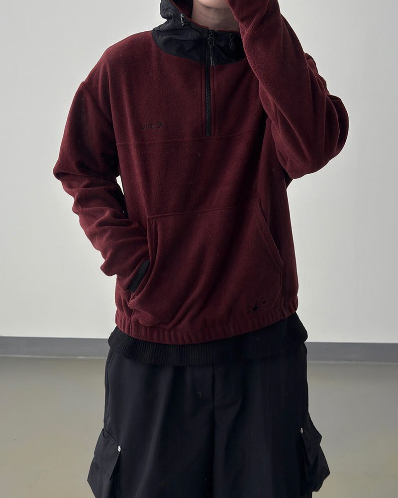 SERNIC Hooded Fleece Warmer Anorak