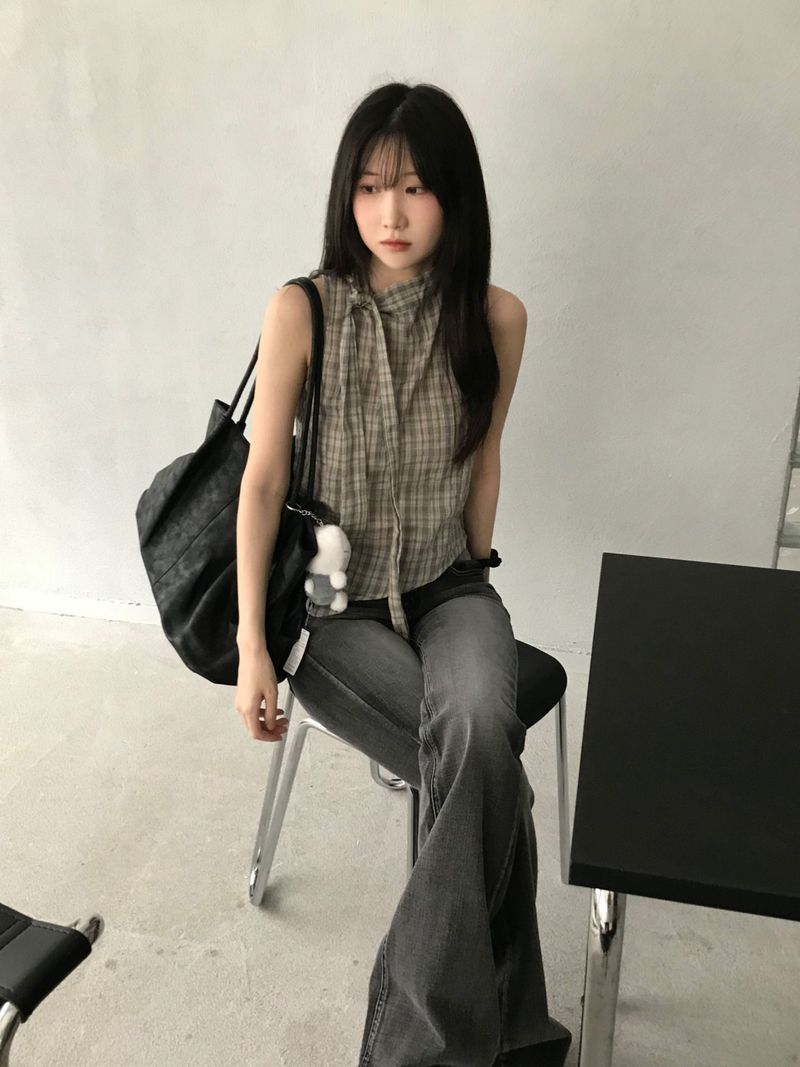 Kitten（キッテン）の「Check halter top (2 colors)（Tops）」