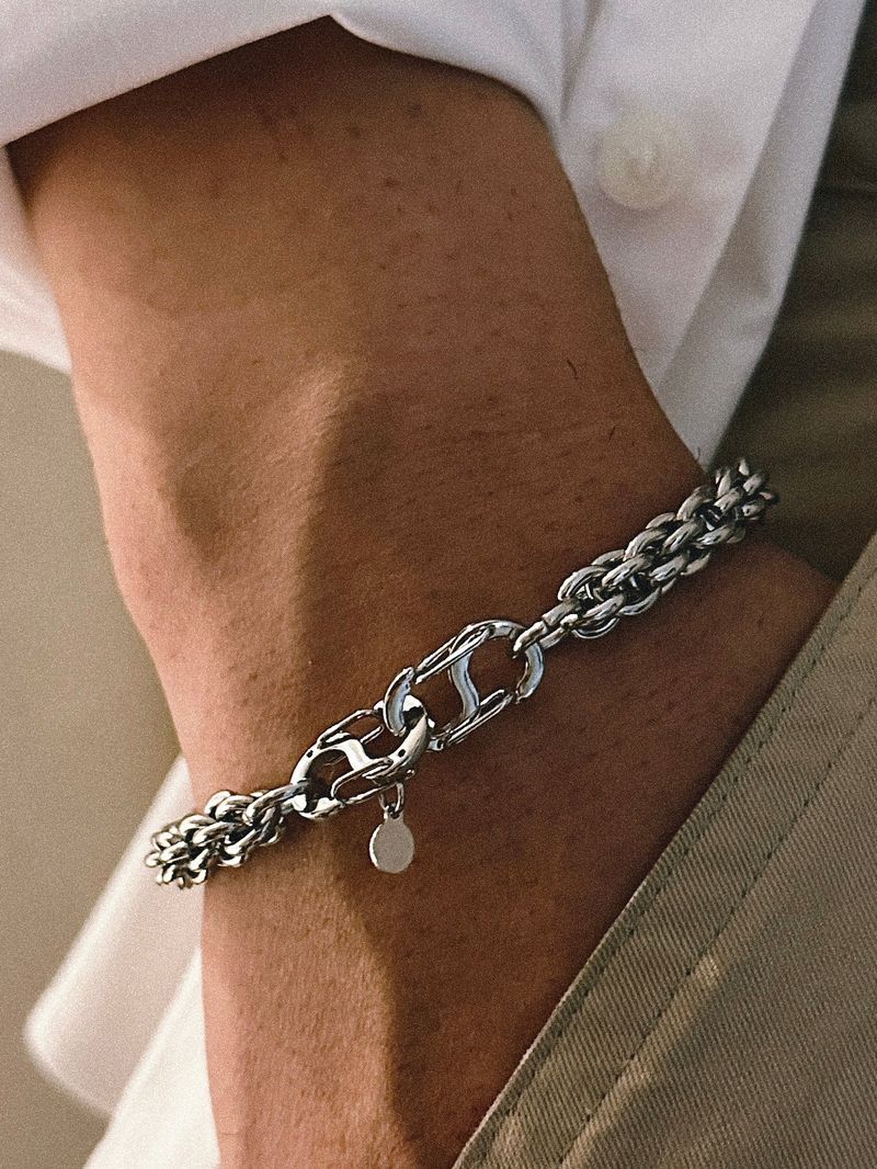 BUZZERBE(ブザービー)の「 Basket Chain Bracelet (size: 3type)(Accessories)」