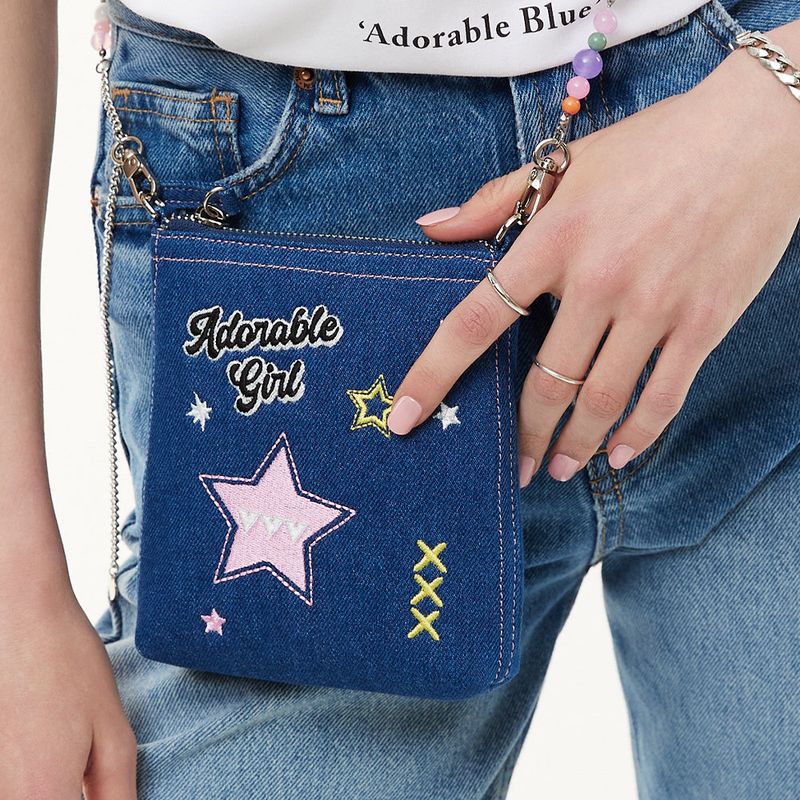Highteen Denim Mini Cross Bag _ Blue