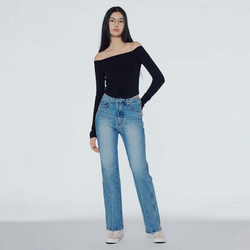  Crossed long-sleeved T-shirt 