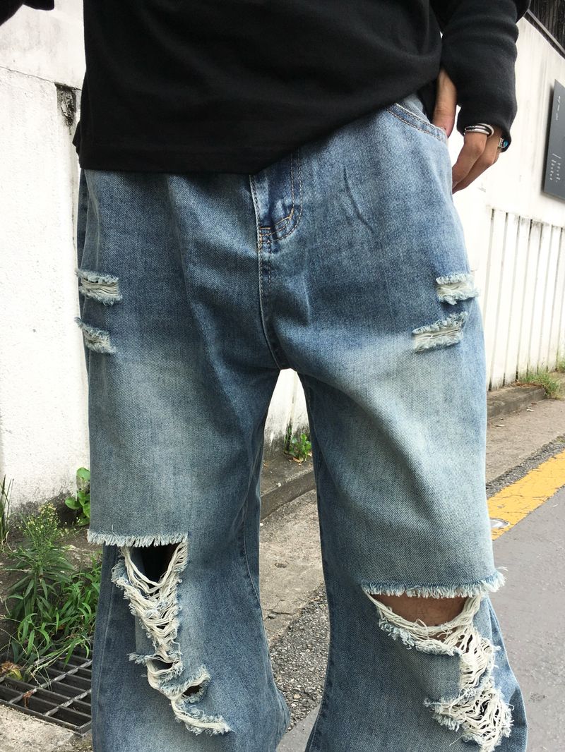 Penser Distressed Denim Pants