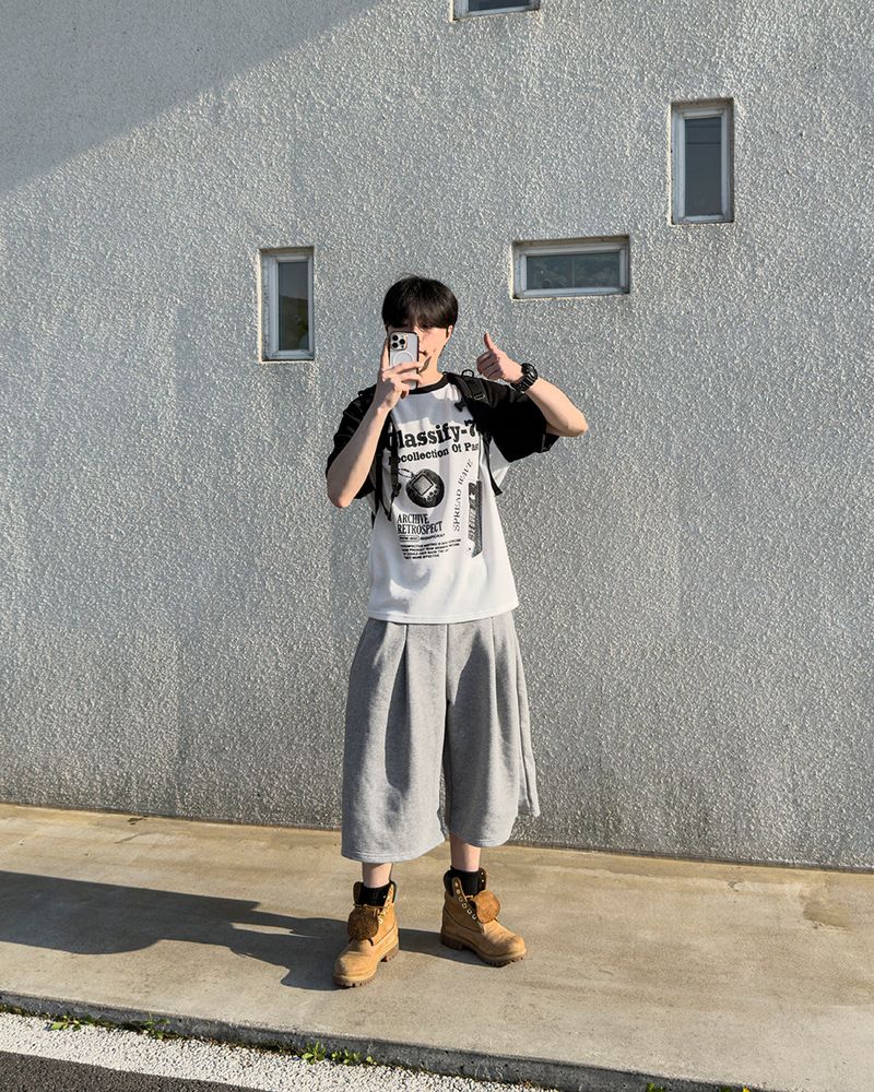 Ragiv Graphic Raglan Knit Short Sleeve
