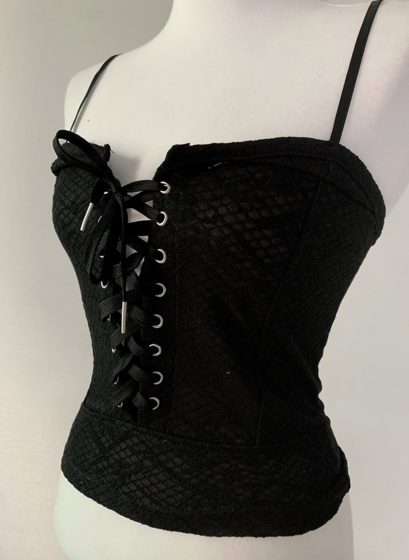 Kiseki Lace Corset Top (Black)