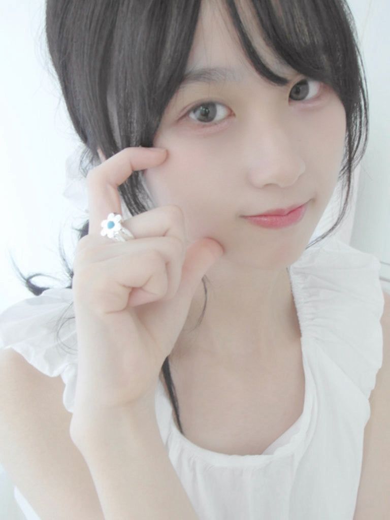 Flower Blue Silver Ring
