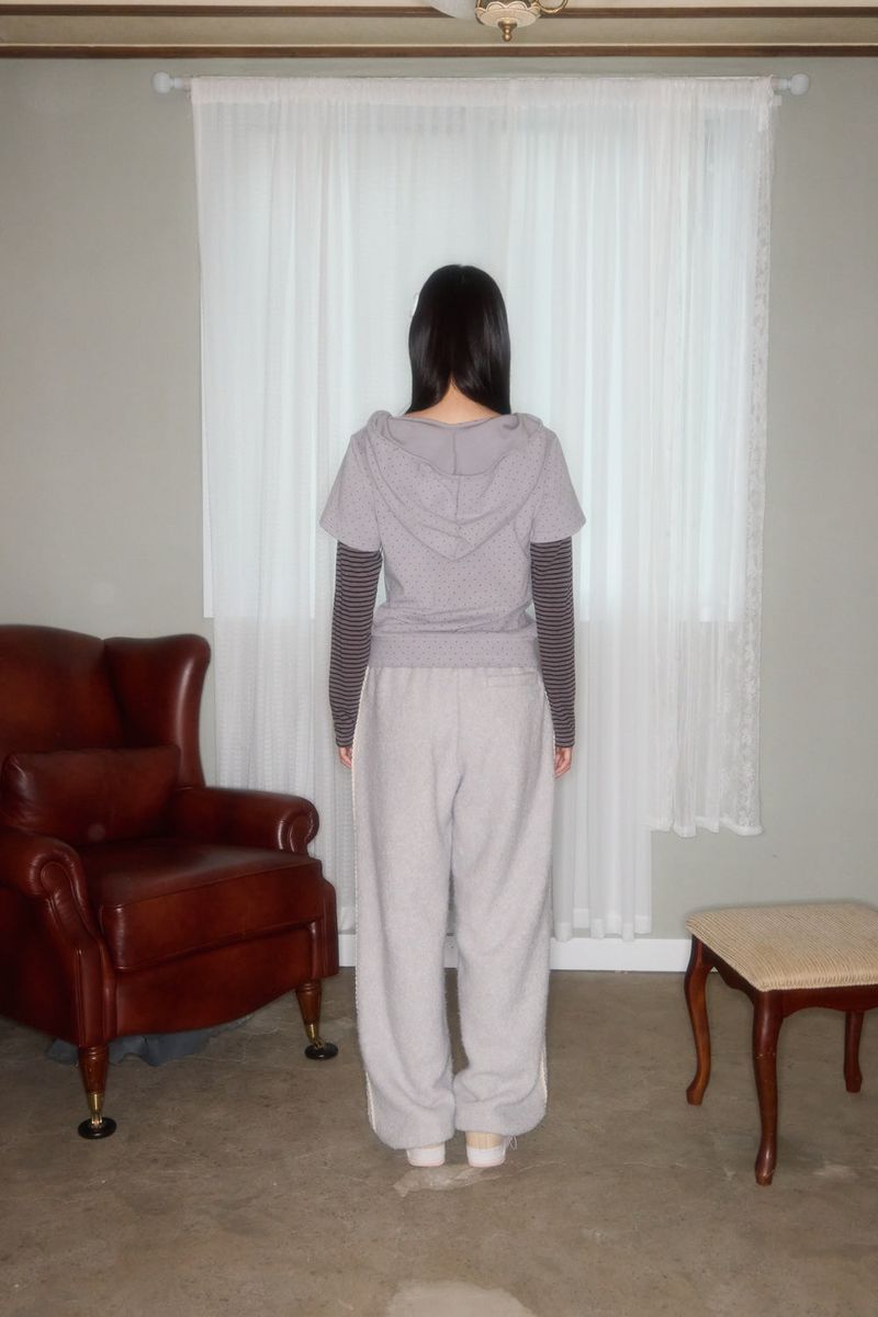 NEW COOKIE LAYERED HOODIE TOP (BLUE)