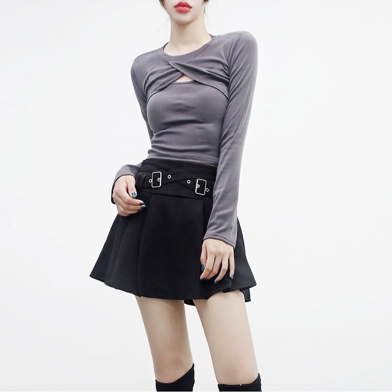 [NONCODE] (1+1) DeMer Bolero T-shirt + Sleeveless Set