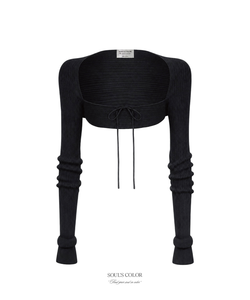 [MADE] Ribbed knit bolero (2color)