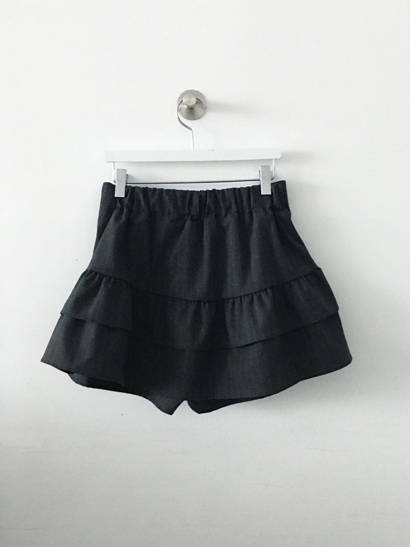 Frill mini stripe skirt pt