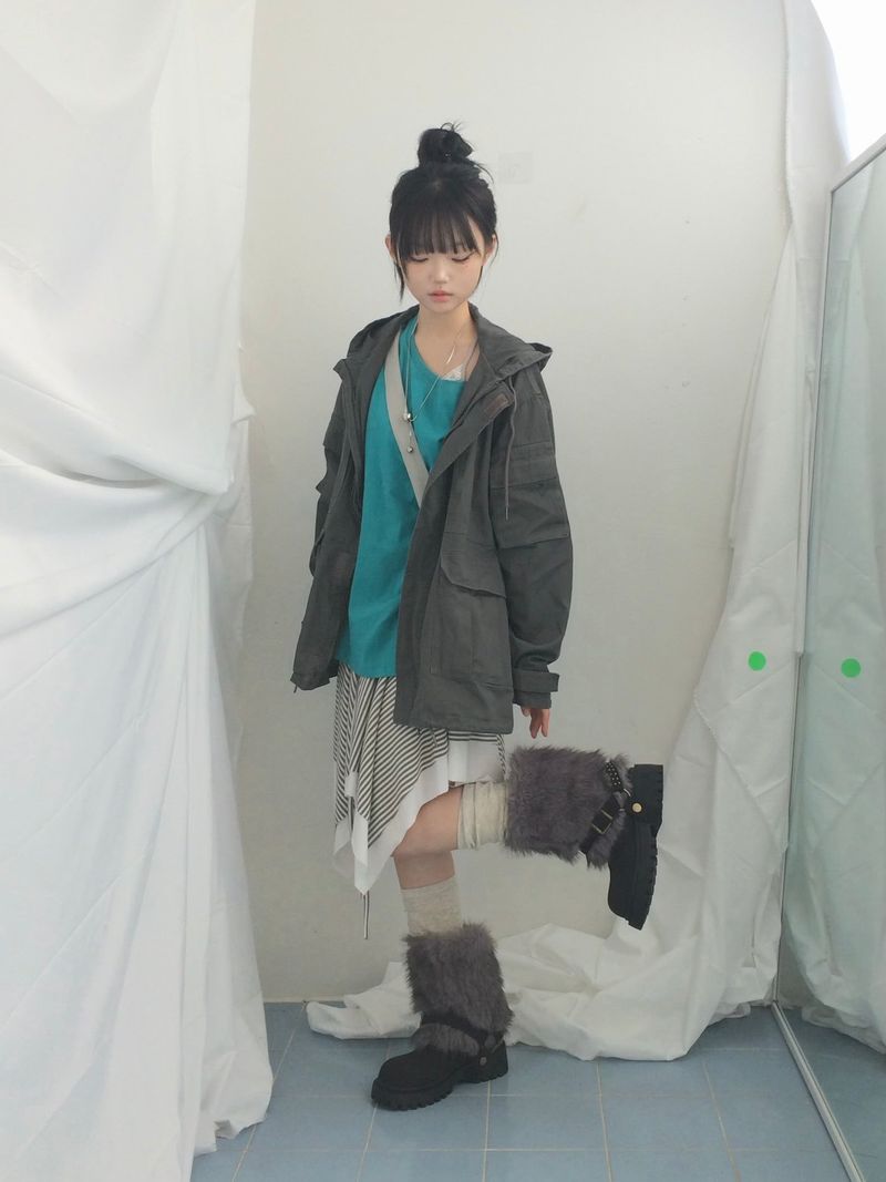 Vintage Stud Two Way Fur Boots