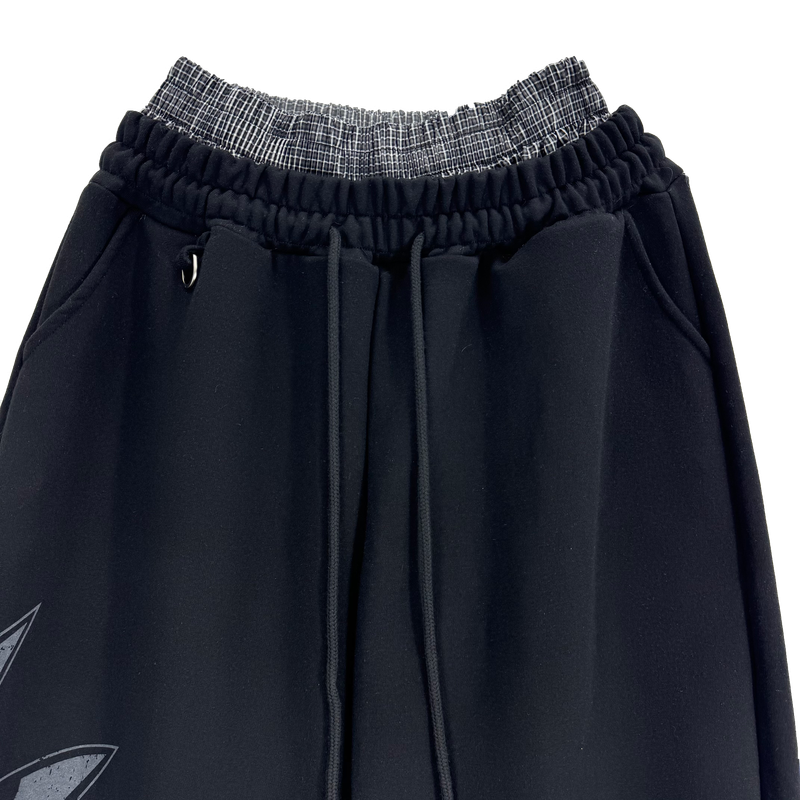 sagging big cross wide pants