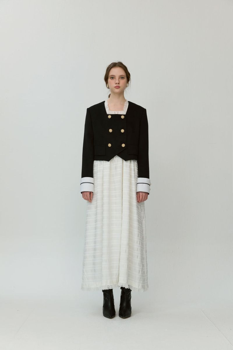 Square neck jacket