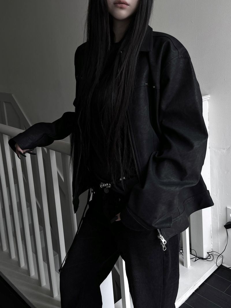 URBAN UNIQUE（アーバンユニーク）の「[unisex] バインオイルレザージャケット（ジャケット/アウター）」