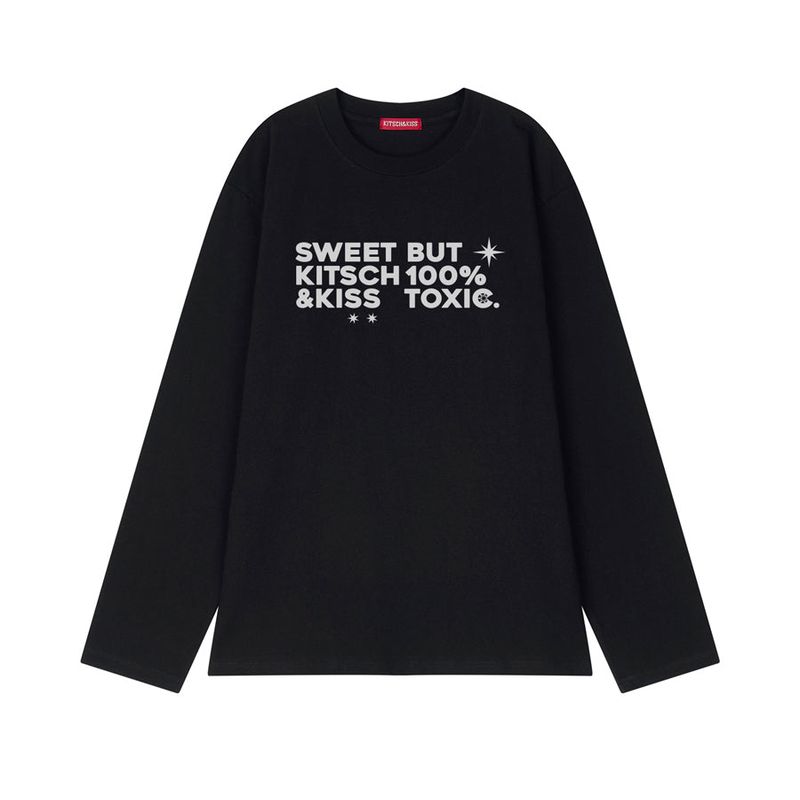 kitsch&kiss（キッチアンドキス）の「SWEET GRAY COTTON LONG SLEEVE (SCLKNK-108)（Tops）」