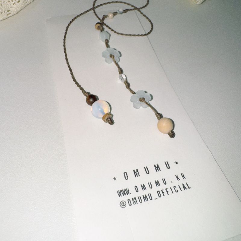 light blue hollyhock bookmark