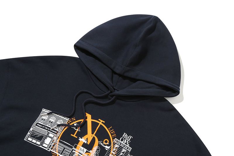 ROMANTIC STREET NO9 HOODIE_NAVY