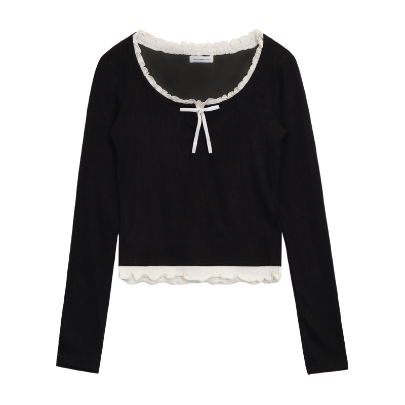BALLET LACE KNIT TOP (3 COLORS)