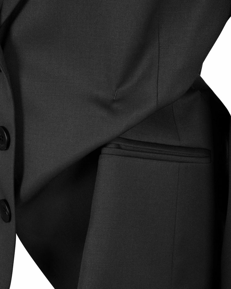 DOZI - Pinched Oversize Tailored Jacket _ DARK GREY