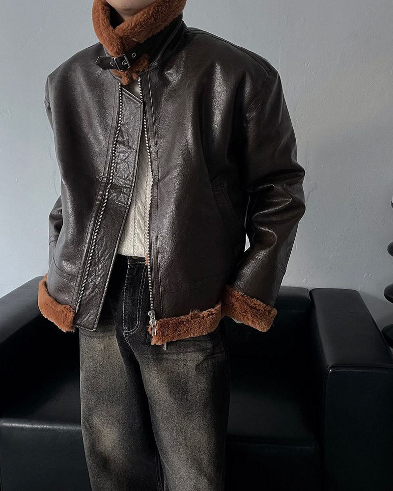 ECT bold Oversized fit suede jacket (3 colors)