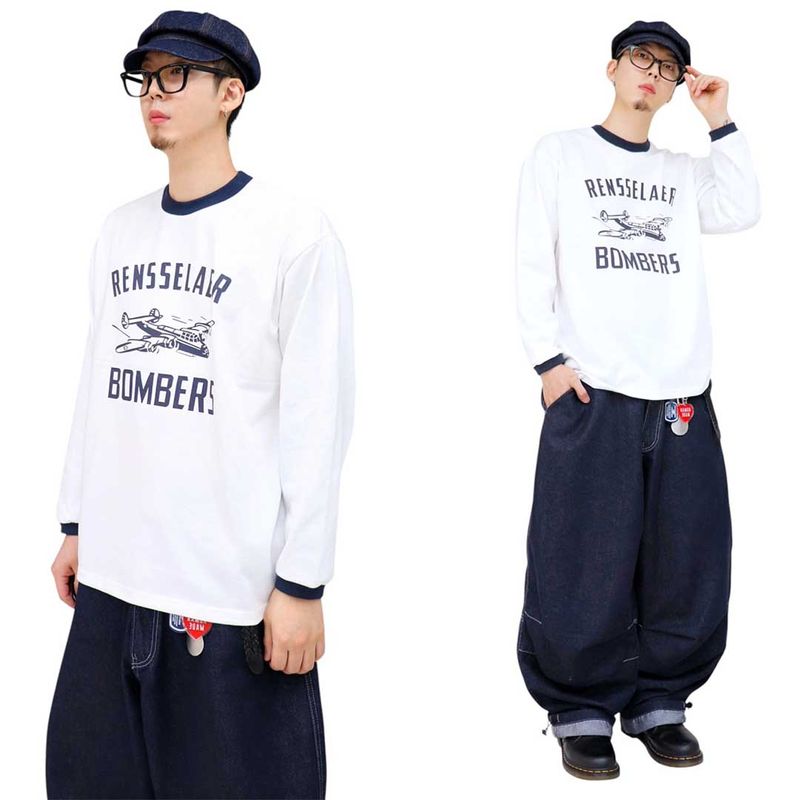 Bomber Vintage Ringer Long Sleeve Tee