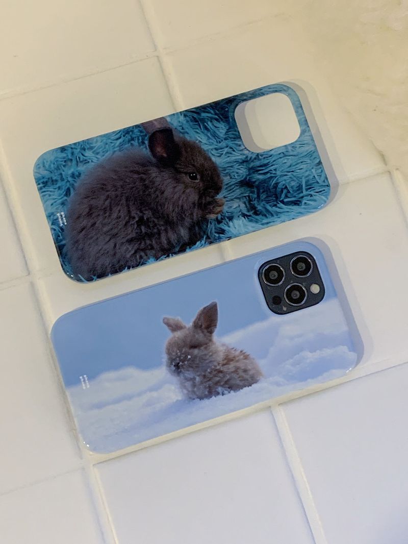 BEIGE BUNNY PHONE CASE (HARD)