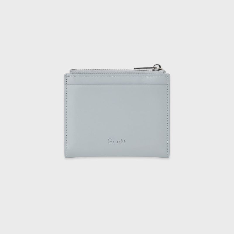Sunlit Zipper Wallet (Mid Gray)